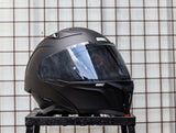SEC 06249 REVIVE SOLID MATTE BLACK WHITE MODULAR WITH FREE CLEAR LENS(DUAL VISOR