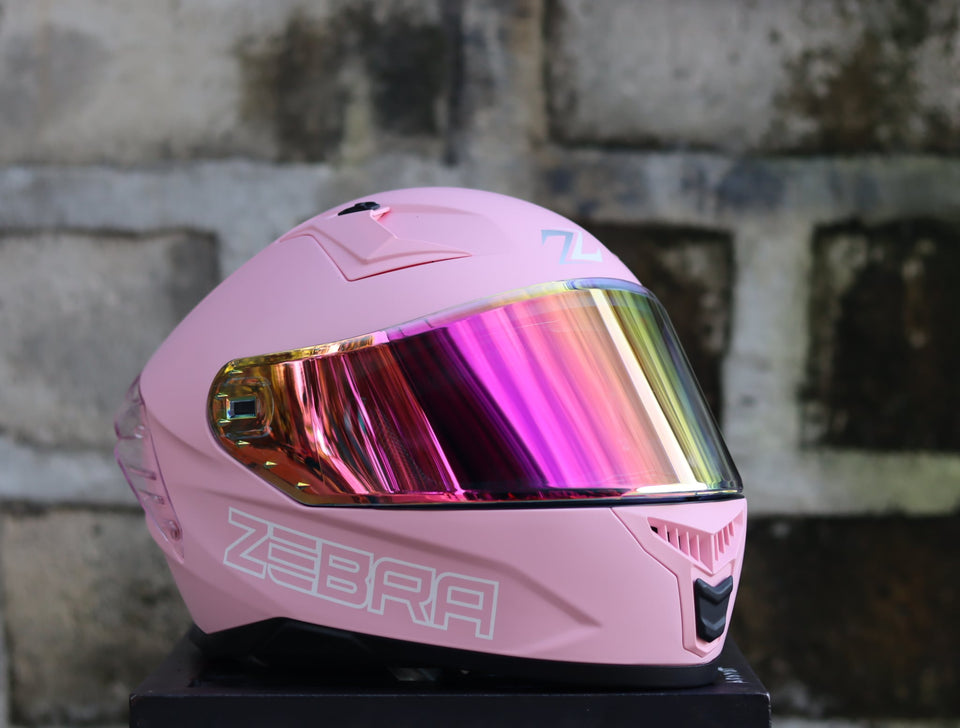 ZEBRA 2023 PARADIGM PLAIN REVO VISOR MATTE PINK FREE CLEAR LENS