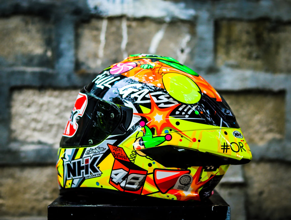 NHK K5R IVAN ORTOLA #5 BLACK YELLOW GLOSSY