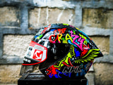 NHK N1 MAX JOSE LUIS BLACK GLOSSY HALF FACE
