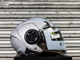 SPYDER REBOOT 2 G 54A1M SS MATTE SILVER GRAY DUAL VISOR WITH FREE CLEAR LENS