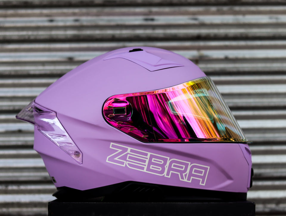 ZEBRA 2023 PARADIGM PLAIN REVO VISOR MATTE PURPLE FREE CLEAR LENS