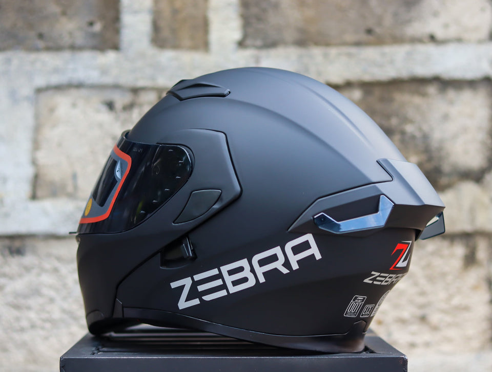 ZEBRA YM 627 MATTE BLACK MODULAR WITH FREE CLEAR LENS