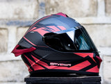 SPYDER SPIKE 2 G 36A1M S MATTE BLACK RED SINGLE VISOR