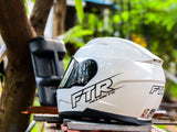 FTR XR 500 PRO GLOSSY PEARL WHITE WITH FREE CLEAR LENS