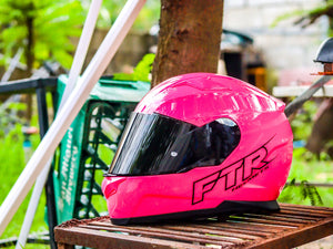 FTR XR 500 PRO SOLID GLOSS PINK WITH FREE CLEAR LENS