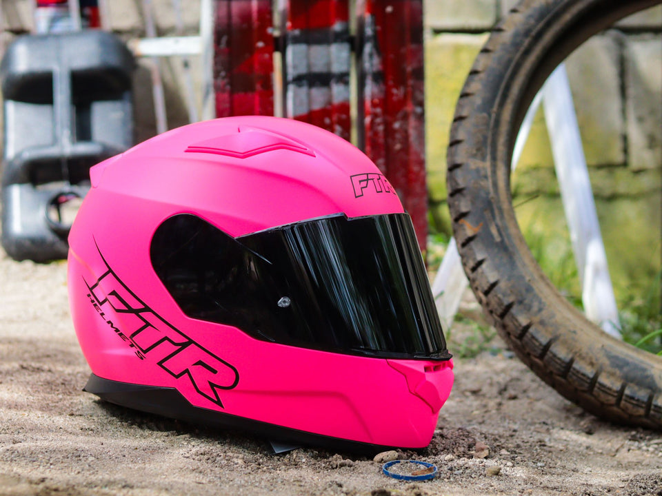 FTR XR 500 PRO MATTE PINK WITH FREE CLEAR LENS