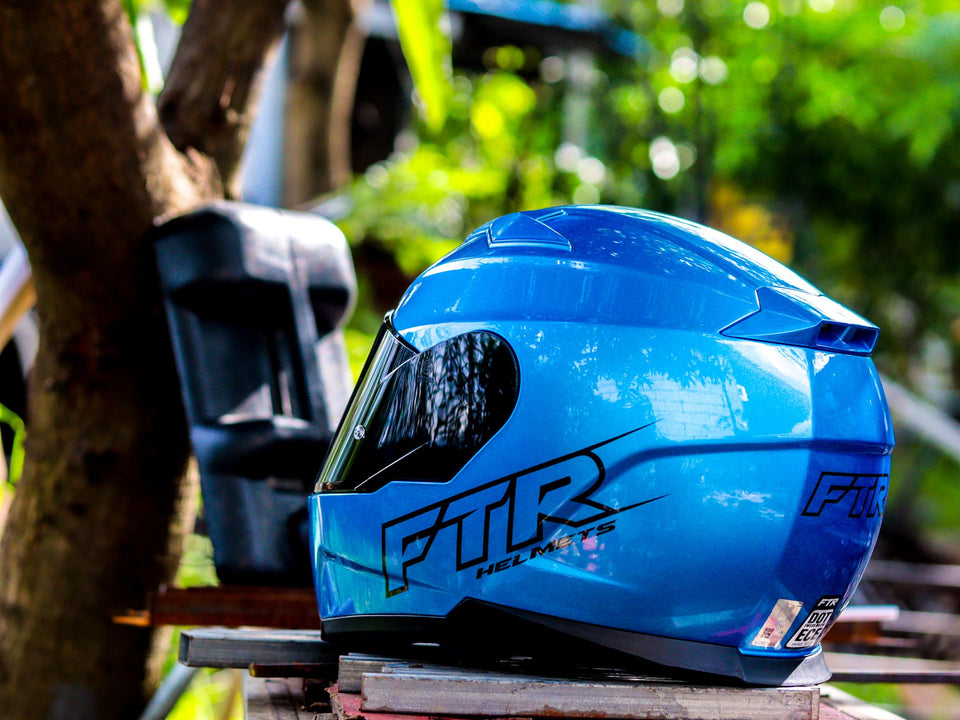 FTR XR 500 PRO GLOSSY BLUE WITH FREE CLEAR LENS
