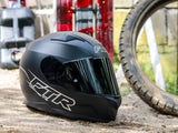 FTR XR 500 PRO SOLID MATTE BLACK WITH FREE CLEAR LENS