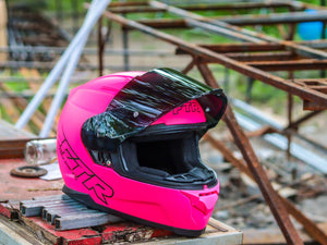 FTR XR 500 PRO MATTE PINK WITH FREE CLEAR LENS