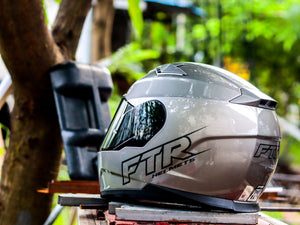 FTR XR 500 PRO SOLID GLOSS GREY WITH FREE CLEAR LENS