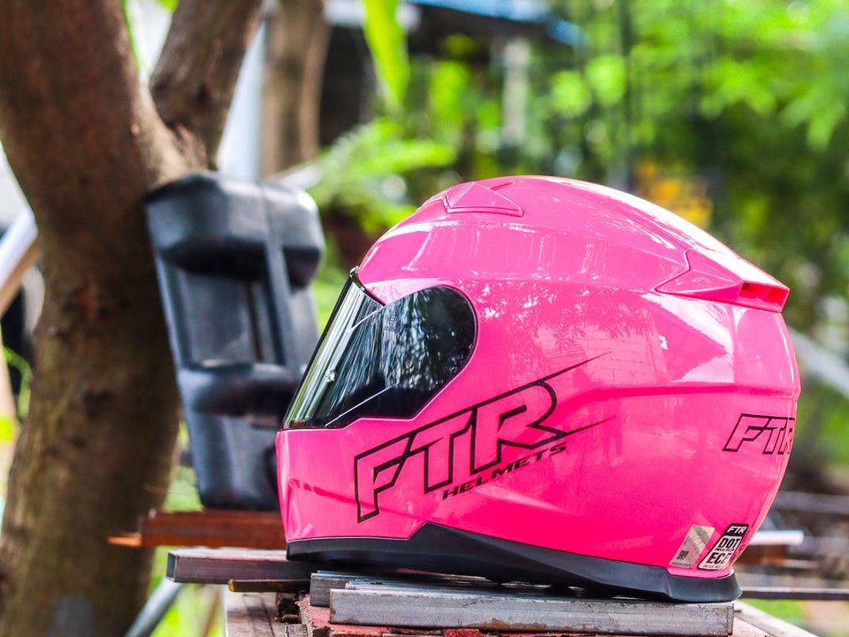 FTR XR 500 PRO SOLID GLOSS PINK WITH FREE CLEAR LENS