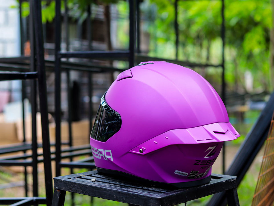 ZEBRA 655 NIFTY MATTE PURPLE (SINGLE VISOR)