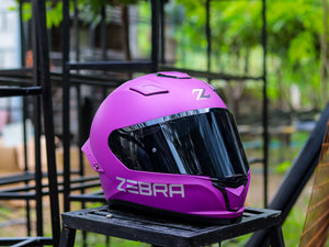 ZEBRA 655 NIFTY MATTE PURPLE (SINGLE VISOR)