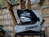 ZEBRA A5009 RALLY GRAY (DUAL VISOR) WITH FREE CLEAR LENS