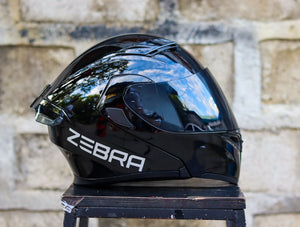 ZEBRA 805 PLUS BLACK MODULAR (DUAL VISOR) WITH FREE CLEAR LENS