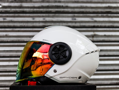 SPYDER REBOOT2 1501 FR ARTIC WHITE SILVER SO V2 DUAL VISOR WITH FREE CLEAR LENS
