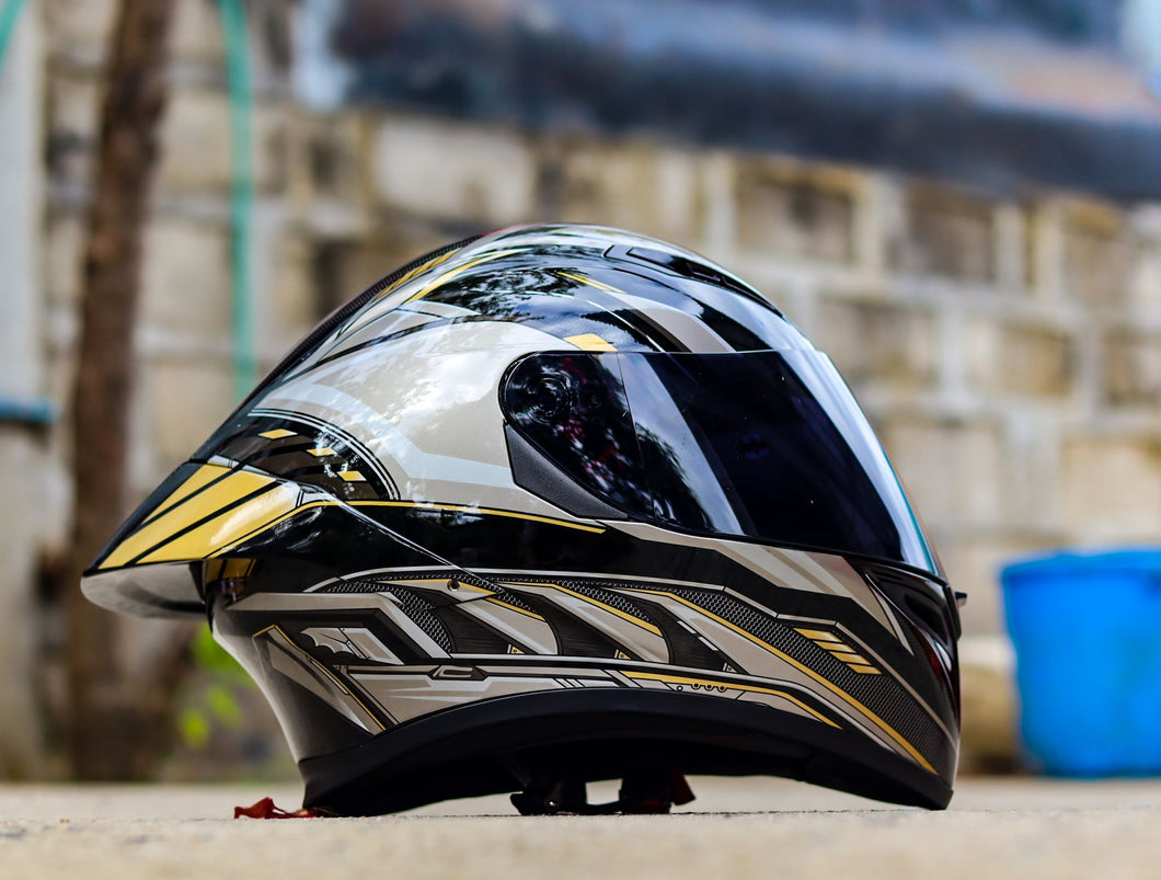 ZEBRA 611 MAX BATMAN BLACK GOLD (DUAL VISOR)