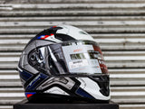 SPYDER FORZA GD 3111M-B BS MATTE BLACK WHITE FULLFACE WITH FREE CLEAR LENS