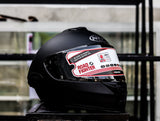 NHK K5R SOLID BLACK MATTE DUAL VISOR