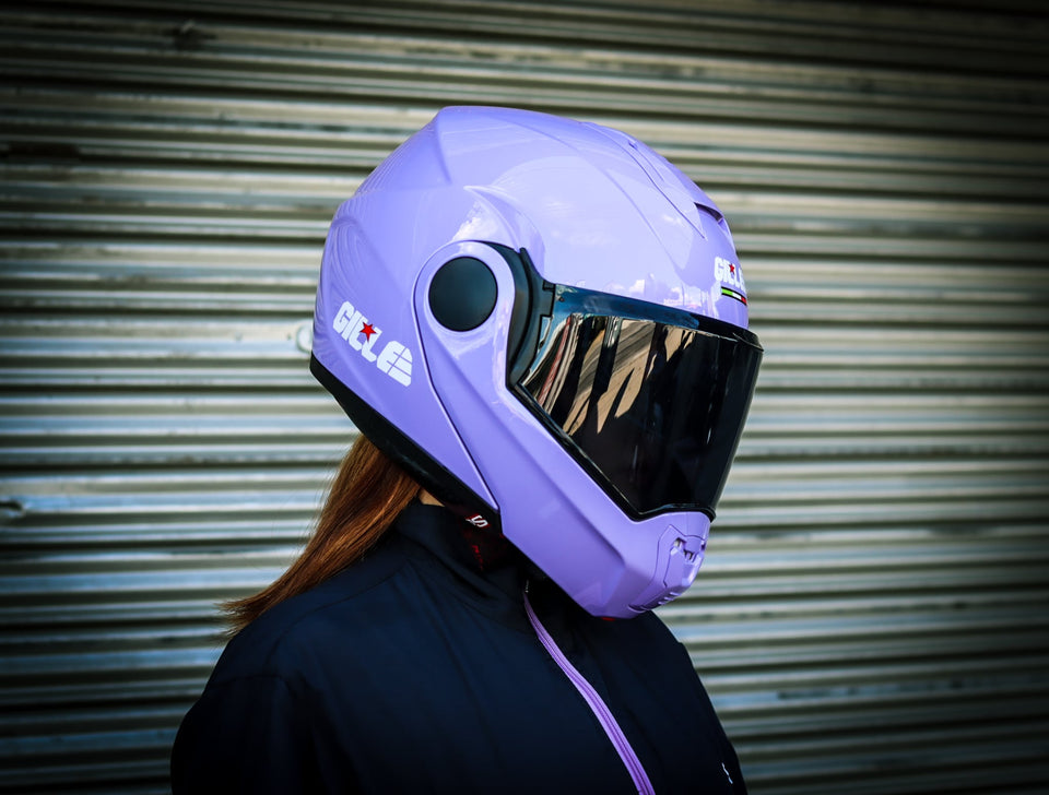 GILLE ILM-Z501 VERTIX PLAIN PURPLE (DUAL VISOR)