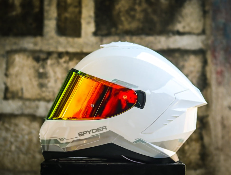 SPYDER SIGMA 1501-W_FR ARCTIC WHITE SILVER SO V2 FULLFACE WITH FREE CLEAR LENS (Copy)