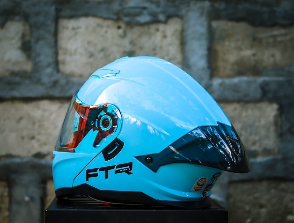 FTR N85 BLUE GLOSSY MODULAR WITH FREE CLEAR LENS!