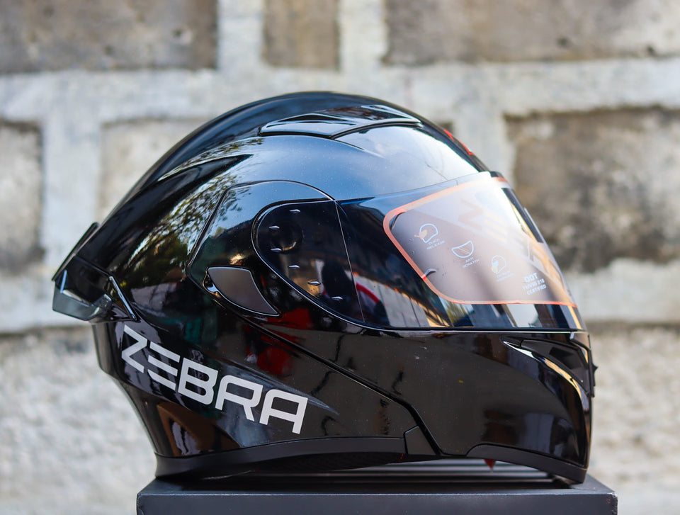 ZEBRA YM 627 GLOSS BLACK MODULAR WITH FREE CLEAR LENS