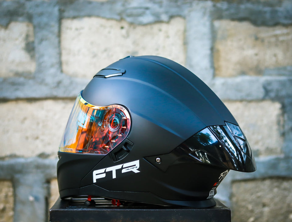 FTR N85 BLACK MATTE MODULAR WITH FREE CLEAR LENS!