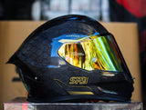 SPYDER CORSA CF 3G0-B GS BLACK GOLD SNAKE CARBON!! WITH FREE CLEAR LENS (DUAL VISOR)