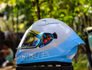 GILLE 135 TWO TONE GRAY BLUE (DUAL VISOR)