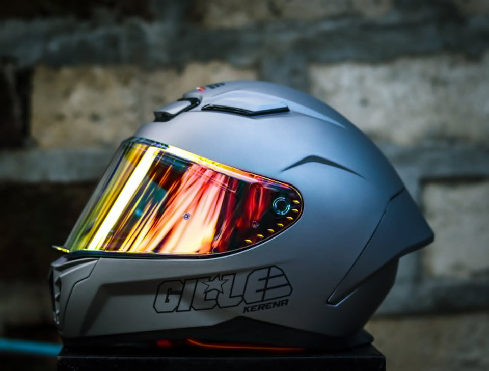GILLE FF007 KERENA MATTE GREY (DUAL VISOR)