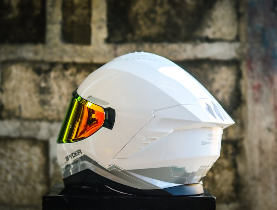 SPYDER SIGMA 1501-W_FR ARCTIC WHITE SILVER SO V2 FULLFACE WITH FREE CLEAR LENS (Copy)