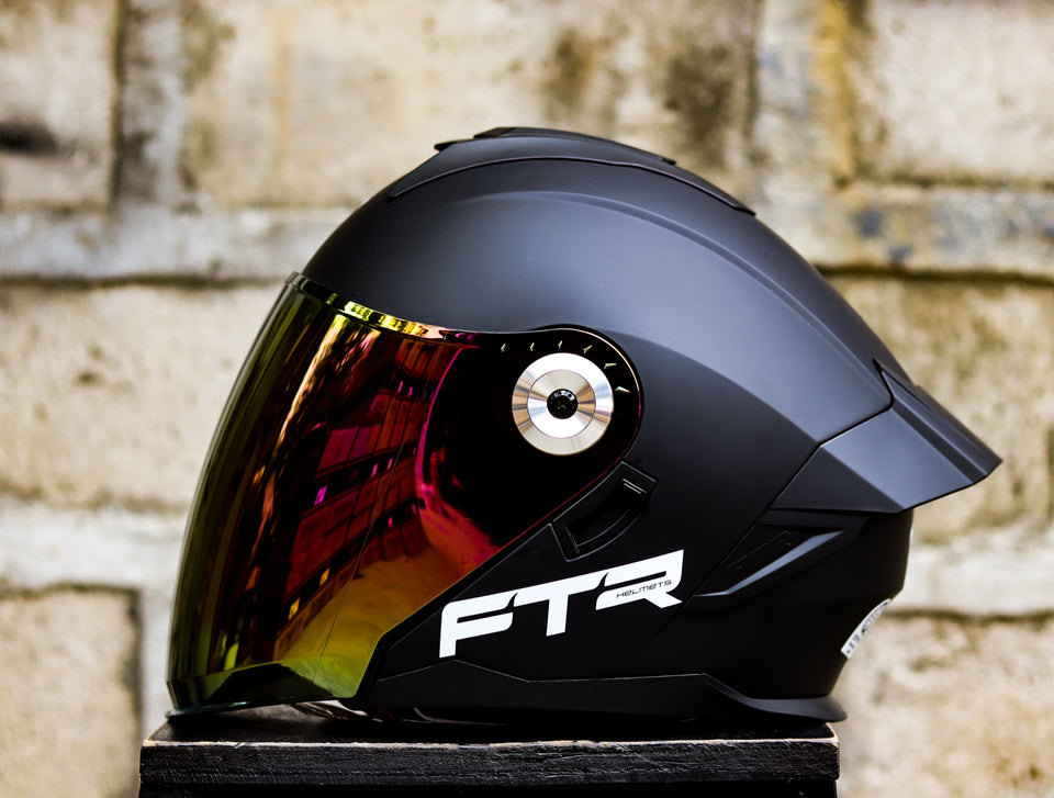 FTR N95 MATTE BLACK DUAL VISOR