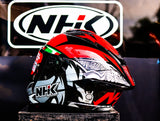 NHK K5R GABRIEL BLACK RED GLOSSY