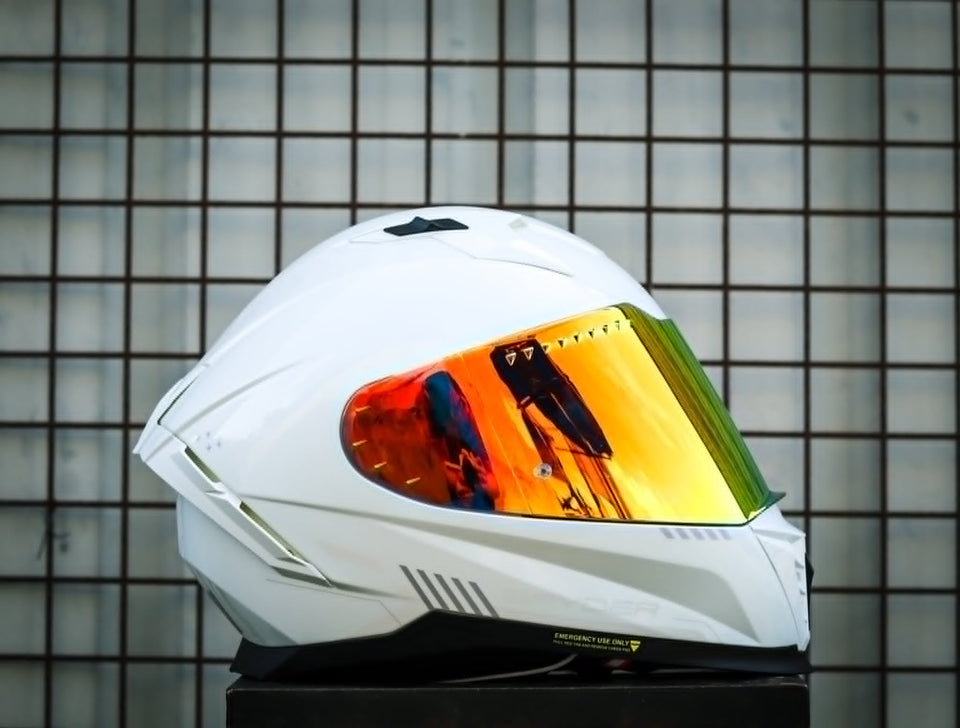 SPYDER ARMADA PD 1501-W FR P.WHITE/SILVER V2 FULLFACE WITH FREE CLEAR LENS
