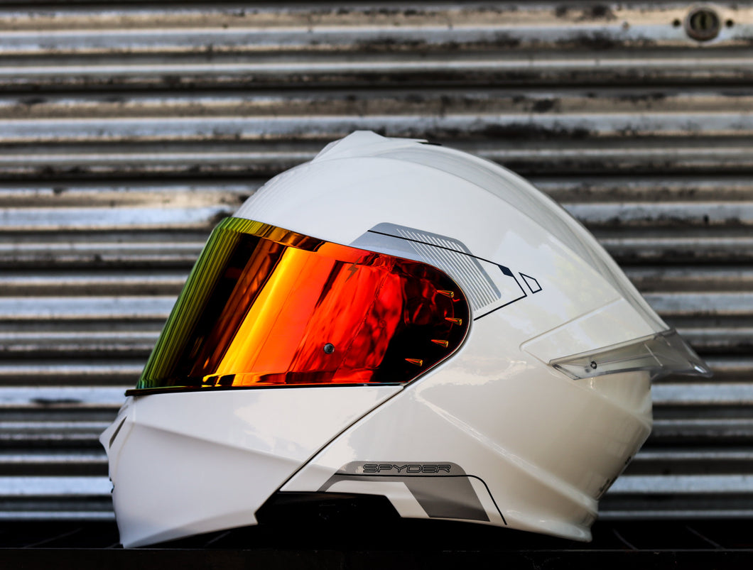 SPYDER FORCE+ PD 1001 FR ARTIC WHITE V2 MODULAR WITH FREE CLEAR LENS