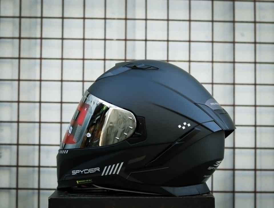 SPYDER ARMADA PD 3401M-B SS MATTE BLACK/GRAY V2 FULLFACE WITH FREE CLEAR LENS