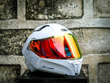 SPYDER FLYN P 1501 FR PEARL WHITE SILVER S0 V2 FULLFACE WITH FREE CLEAR LENS