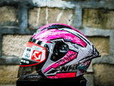 NHK N1 MAX ARCHIE WHITE PINK TOSCA GLOSSY HALF FACE