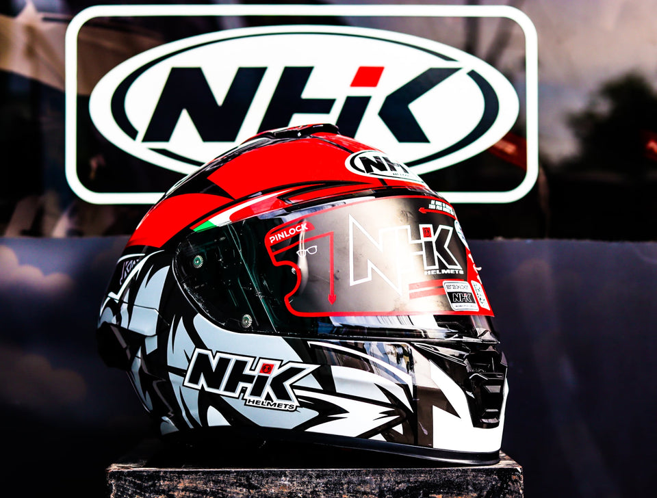 NHK K5R GABRIEL BLACK RED GLOSSY