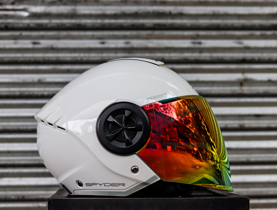 SPYDER REBOOT2 1501 FR ARTIC WHITE SILVER SO V2 DUAL VISOR WITH FREE CLEAR LENS