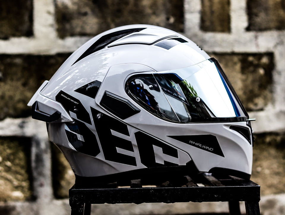 SEC 06041 WHIRLWIND V2 SOLID GREY BLACK (DUAL VISOR)