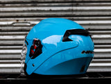 HNJ 006 LIGHT BLUE DUAL VISOR