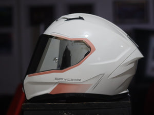 SPYDER CORSA 1901- W SS ARCTIC WHITE R. GOLD V2 DUAL VISOR