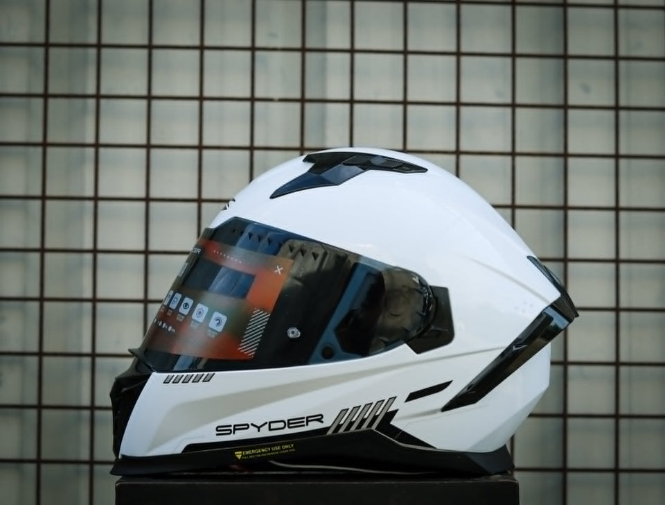 SPYDER ARMADA PD 1301-B S ARTIC WHITE/BLACK V2 FULLFACE WITH FREE CLEAR LENS