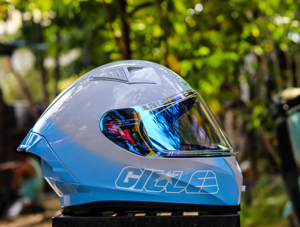 GILLE 135 TWO TONE GRAY BLUE (DUAL VISOR)