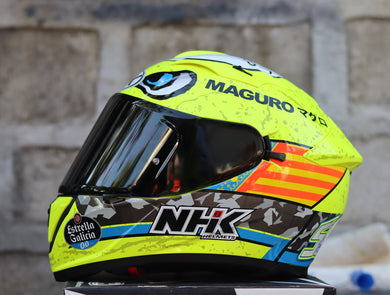 NHK GP PRIME SERGIO #2 YELLOW FLOU DUAL VISOR