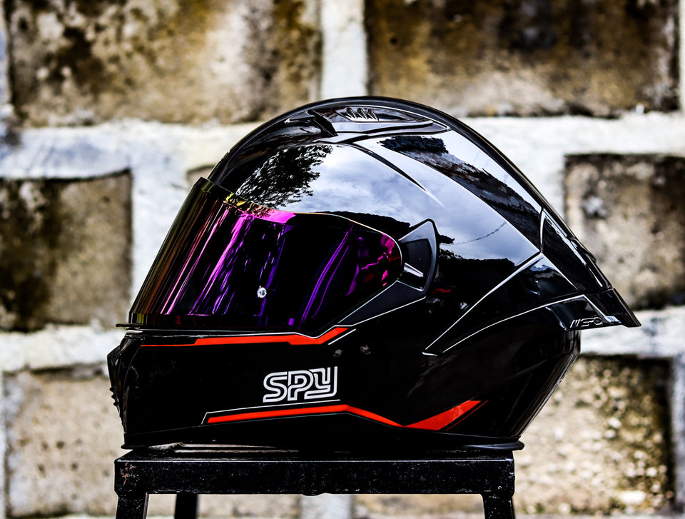 SPYDER STRIKE PD 360 RS BLACK RED DUAL VISOR