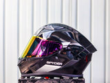 SPYDER EOX P 3401 RS BLACK GRAY S0 FULLFACE WITH FREE CLEAR LENS